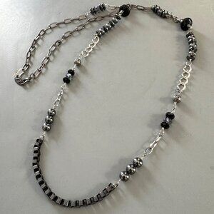 Artisan Handmade Mixed Bead and Chain Necklace #12
